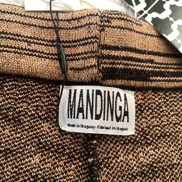 NWT Free People X Mandinga Knit Flared Pants Size L Geometric High-Waisted Boho - Picture 2 of 14